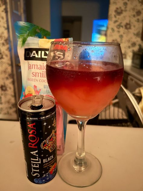 Decided to make a Friday the 13th Halloween drink....featuring Stella Rose black & Daily's Jamaican Me Smile frozen cocktail from Walmart!! Stella Rose Black, Frozen Cocktail, Stella Rosa, Halloween Drink, Drinks Ideas, Stella Rose, Frozen Cocktails, Halloween Drinks, Rose Black