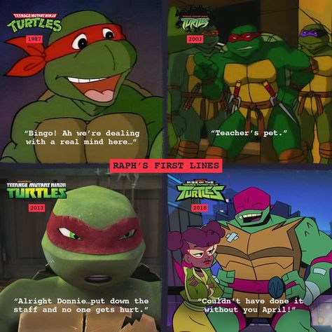 Tmnt 2012 And 2018 Crossover, Rottmnt Meets Tmnt 2012, Rottmnt And 2012 Tmnt Crossover, Tmnt Crossover, Tmnt Swag, Rise Tmnt, Turtles Forever, Teenage Turtles, Tmnt Characters