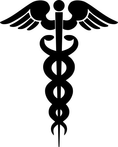 Caduceus. CC0 - FREE SVG Image  clinic medical symbol doctor Doctor Logo Medical, Doctor Painting, Medical Clip Art, Medical Artwork, Science Symbols, Doctor Logos, Medical Drawings, Medical Sign, Doctor Images