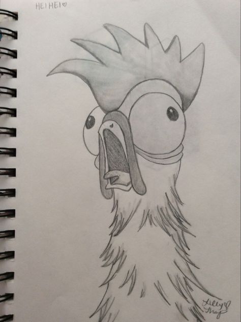 Pencil Sketches Cartoon Characters, Elephant Face Sketch, Cute Easy Bird Drawings, Hay Hay Moana Drawing, Hard Sketches Pencil, Cool Drawing Ideas Easy Creative, Cute Spongebob Drawings, Chicken Drawing Easy, Drawings Of People Sketches