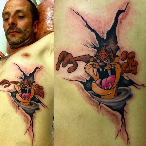 Tazmanian Devil Tattoo, Taz Quotes, Taz Tattoo, Dragon Tattoo Vector, Hulk Tattoo, Evil Tattoo, Tazmanian Devil, Devil Tattoo, Explore Tattoo