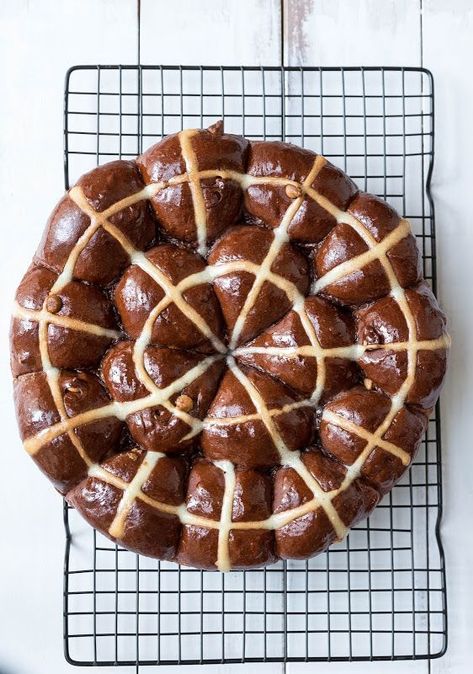 chocOlate peanut butter hot cross buns Chocolate Hot Cross Buns, Peanut Butter Brands, Babka Recipe, Butter Brands, Honey Chocolate, Chocolate And Peanut Butter, Best Peanut Butter, Hot Cross Buns, Cross Buns