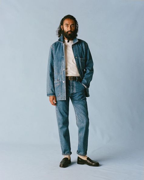 The Transitional Lookbook – Drakes Okayama Japan, Rugby Jerseys, Denim Polo, Japanese Selvedge Denim, Chore Jacket, Bleach Wash, Selvedge Denim, Plain Shirts, Chambray Shirt