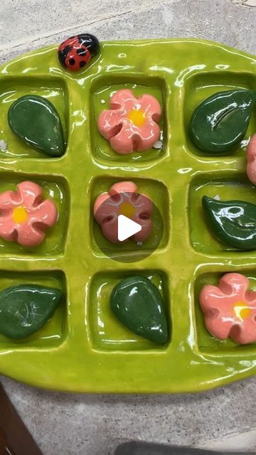 Kevin Kowalski on Instagram: "I have to share this TicTacToe board I made as a demo for my students. It was a great project and my students were so creative with the idea. Check out some of the rad boards and pieces they made 🤯 #ceramics #highschoolart #highschoolceramics #potteryvideos #studentart" Tictactoe Clay Board, Kid Clay Projects, Clay High School Projects, Clay Tiktaktoe Board, Ceramics Projects High School, High School Ceramics Projects, Air Dry Clay Tic Tac Toe Board Diy, Ceramic Art Projects High School, Air Dry Clay Projects Tic Tac Toe