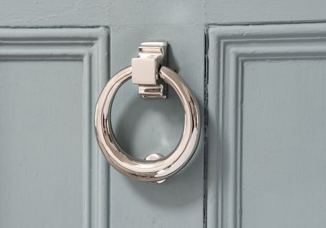 Door Knocker Ideas, Door Entrance Ideas, Front Door Entrance Ideas, White Interior Doors, Contemporary Door, Period Home, Entrance Ideas, Front Door Ideas, City Homes