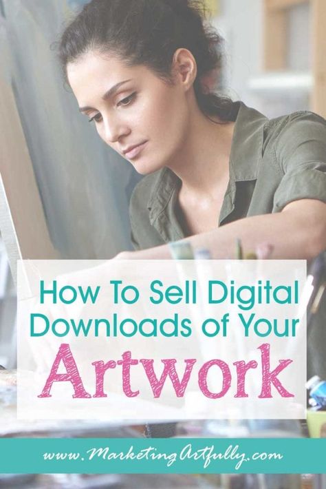 How To Sell Digital Downloads of Your Artwork, Part 1 - Getting Started... I have had some questions lately from artists who want to start selling their artwork as digital printables on the internet to make some passive income. Here is a overview of what is involved in selling digital downloads of your artwork. #printables #etsyseller How To Digitize Artwork, How To Sell Digital Art, Sell Digital Art, Digital Art Work, Art Biz, Sell My Art, Artist Business, Digital Download Art, Selling Art Online