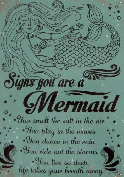 Two Mermaids, Mermaid Sign, Mermaid Quotes, Nautical Signs, Mermaid Artwork, Moon Journal, Real Mermaids, Mermaid Pictures, Ocean House