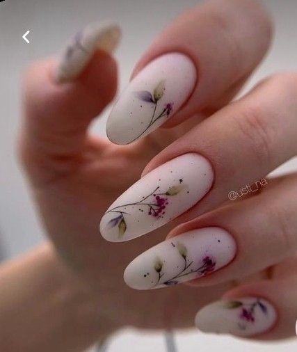 Fantastic Nails, Milky Nails, Her Nails, Flower Nail, Easter Nails, Nails 2024, Elegant Nails, Pretty Acrylic Nails, Floral Nails