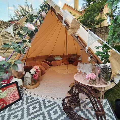 Amazing Summer Cinema Bell Tent for Vivi's Birthday! Movies and friends under the stars!!! . . . #belltentparty #belltent #sleepoverpartyfun #PartyNight #birthdayparty #birthdayideas #cinemanight Bell Tents, Pineapple Parties, Bell Tent, Party Tent, Under The Stars, Party Planner, Party Night, Best Part Of Me, Tent