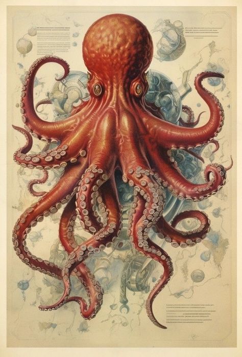 Nautical Tattoo Sleeve, Octopus Tattoo Sleeve, Kraken Art, Sea Creatures Drawing, Octopus Tattoo Design, Octopus Tattoos, Water Tattoo, Sea Life Art, Underwater Art