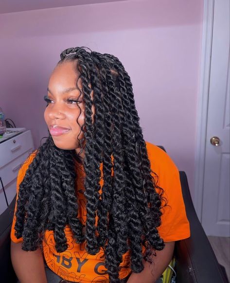 Bob Island Twist, Boho Invisible Locs, Boho Passion Twists, Invisible Locks, Medium Twist Braids, Invisible Locs, Medium Twist, Baddie Hair, Island Twist