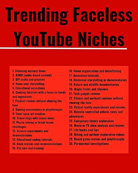 Do you want top Faceless YouTube channel niches You can start a faceless YouTube channel and start making 7+ figures with a faceless YouTube #facelessyoutubechannel #facelessmamamakingmoney #7figures #facelessyoutube  #planners #digital_planners How To Start A Faceless Youtube Channel, Faceless Youtube Content Ideas, Youtube No Face Ideas, No Face Youtube Channel Ideas, Faceless Youtube Ideas, Faceless Youtube Channel Ideas, Youtube Niche, Content For Youtube, Youtube Script