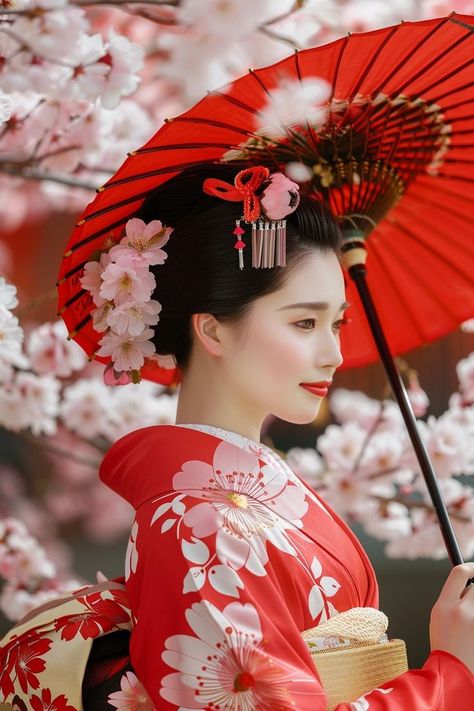 Japanese Bride, Seafood Feast, Spring In Japan, Yukata Kimono, Cherry Blossom Festival, Hosting Christmas, Spring Celebration, Japanese Cherry Blossom, Bride Accessories