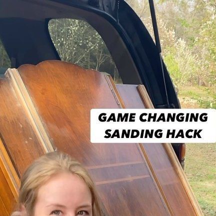 Sanding Small Crevices, Sanding Furniture, Diy Sanding, Furniture Remake, Sanding Tips, Back Of My Mind, Detail Sander, Antique Furniture Restoration, Redo Cabinets