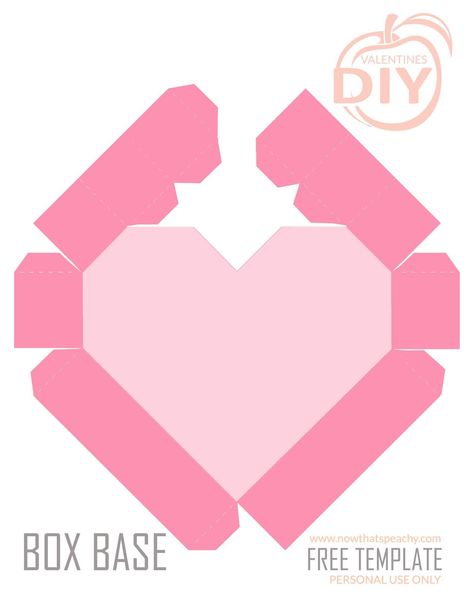 3d Heart Box Template, Cute Box Printable, Valentine's Day Present, Heart Shape Box Diy, Valentine Packaging Design Boxes, Gift Box Template Printable Free, Heart Shaped Box Diy, Velantine Gift, Heart Box Diy