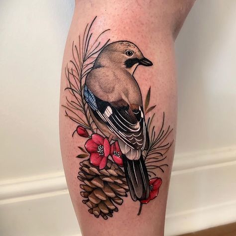 Pixel Tattoo, Jay Bird, Small Tattoos For Guys, Tattoo Cover-up, Cover Up Tattoos, Birds Tattoo, Arm Tattoo, Jay, Small Tattoos