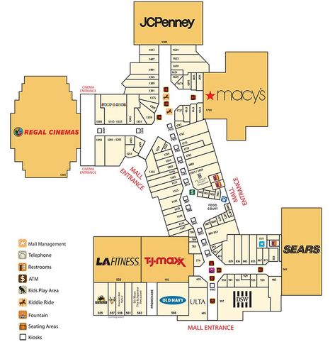 Mall Map, Miami Map, Miami Shopping, Shopping Mall Design, Shopping Mall Architecture, Kiddie Rides, Wayfinding Design, Mall Design, The Florida Keys