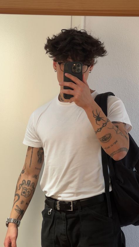 Aa Tattoos, 2025 Goals, Tattoo 2024, Rockstar Aesthetic, Stylish Tattoo, School Fit, Tattoo Collection, Boy Tattoos, Aesthetic Boys