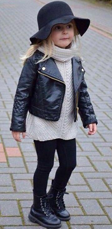 Clothes Outfits Ideas, Kids Fashion Magazine, Black Kids Fashion, Leather Jacket Outfit, Leather Jacket Outfits, Clothes Outfits, Trendy Baby