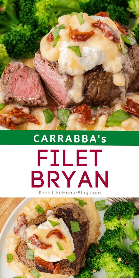 Carrabbas Recipes Copycat, Carrabba's Chicken Bryan Recipe, Chicken Bryan Recipe, Carabbas Recipes, Grilled Filet Mignon, Carrabbas Recipes, Tomatoes And Goat Cheese, Chicken Bryan, Filet Recipes