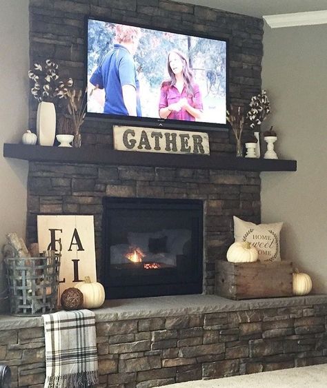 Farmhouse Fireplace Decor, Baby Snuggles, Brick Fireplace Makeover, Fireplace Mantle Decor, Basement Family Room, Small Basement, Fireplace Mantel Decor, Corner Fireplace, Fireplace Remodel