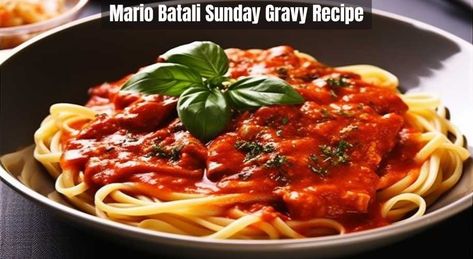 Last Updated on June 4, 2023 Sunday gravy is a classic Italian dish. Today I’m sharing an amazing Sunday Gravy recipe that is inspired by Mario Batali. You’ll find it difficult to distinguish between his version and my homemade one after tasting this delicacy! So, let’s get cooking and see what we can make. In ... Read more Italian Sunday Sauce, Authentic Sunday Sauce, Sunday Sauce Italian, Mario Batali Recipes, Italian Sausage Lasagna, Sunday Gravy, Sausage Lasagna, Mario Batali, Traditional Italian Dishes