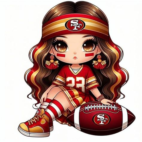 San Francisco 49ers Art, Sf Niners, 49ers Pictures, Sublimation Art, 49ers Shirts, Spirit Doll, Inspiration Nails, Cholo Art, Halloween Wallpaper Cute