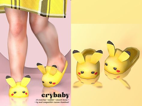 25+ Sims 4 CC Toddler Shoes To Complete the Look Sims 4 Cc Toddler Shoes, Pikachu Slippers, The Sims 4 Kids, Sims 4 Toddler Clothes, Halloween City, Sims Baby, Sims 4 Cc Kids Clothing, The Sims 4 Pc, Sims 4 Cc Shoes