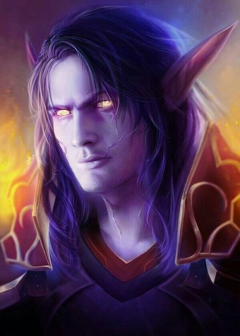 Drow Male, Night Elves, World Of Warcraft 3, Male Elf, Character Commission, Warcraft Art, Night Elf, Roleplay Characters, Male Character