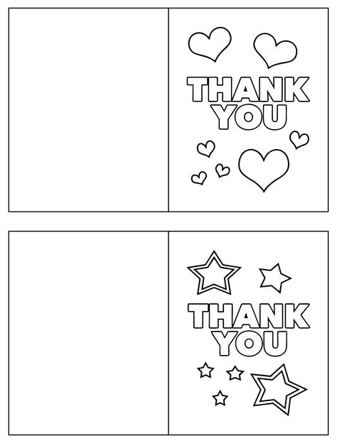 Thank You Card Preschool Craft, Thank You Cards Coloring Free Printable, Thank You Cards By Kids, Thank You Card Ideas For Kids, Printable Thank You Cards For Teachers, Thank You Card From Kids, Thank You Card Printable Free, Kids Thank You Cards Diy, Thank You Template Printable Free