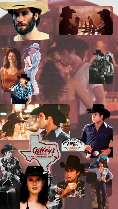 Another one of my favorite movies Urban Cowboy #texasbud #texassissy #gillys#cowboys #twostep #uptownpam #oilgirl #urbancowboy #whiskey #bullrider #west Urban Cowboy Movie Outfits, Urban Cowboy Movie, Urban Cowboy Style, Cowboy Movies, Movie Rooms, Cowboy Images, Movie Outfits, My Favorite Movies, Urban Cowboy