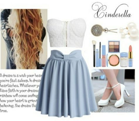 Cinderella Aesthetic Modern, Modern Cinderella Outfit, Cinderella Outfit, Cinderella Aesthetic, Modern Cinderella, Princess Halloween Costume, Outfit Polyvore, Disney Photography, Disney Inspired Outfits