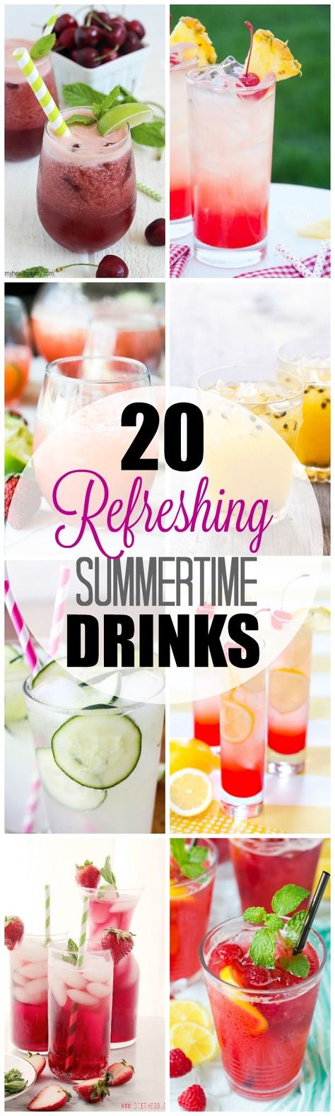 20 Refreshing Summer Drinks Drinks Low Calorie, Non Alcoholic Drink Recipes, Alcoholic Drink Recipes, Summer Drinks Nonalcoholic, Summer Must Haves, Summer Drinks Alcohol, Refreshing Summer Cocktails, Summertime Drinks, Summer Drink Recipes