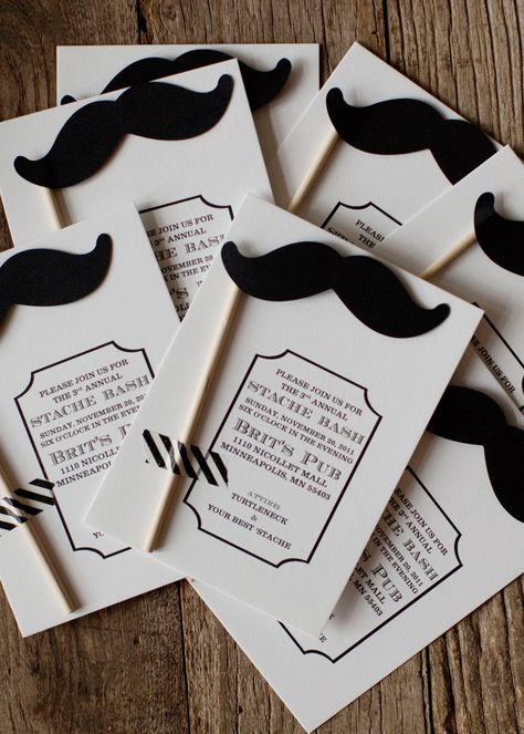 Cute Party Idea! ~From Jamie Schultz Photography Blog Monochrome Party, Mustache Birthday Party, Moustache Party, Mustache Birthday, Mustache Baby Shower, Baby Bash, Mustache Party, The Invitation, Bach Party