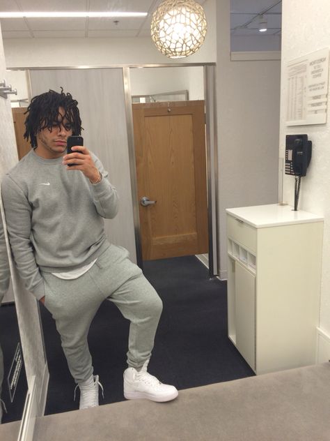 Nike |Dreadhead | Sweatsuit Sweatsuit Aesthetic Men, Nike Sweat Suits For Men, Men’s Sweatsuit, Mens Sweatsuit Outfits, Nike Sweatsuit Men, Nike Sweatsuit Outfits, Sweats Outfit Men, Sweatsuits Men, Nike Tracksuit Men