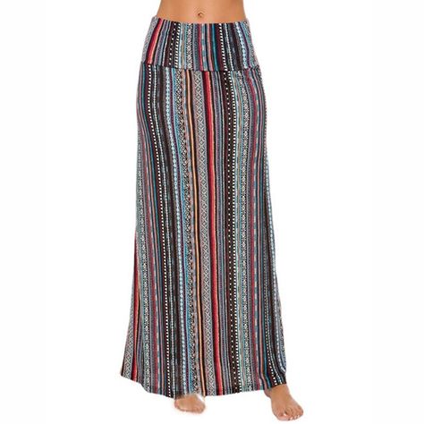 Printed Long Skirt, High Waisted Maxi Skirt, Bohemian Skirt, Boho Skirt, Vertical Bar, Weekend Party, Womens Maxi Skirts, Long Skirts For Women, Printed Maxi Skirts