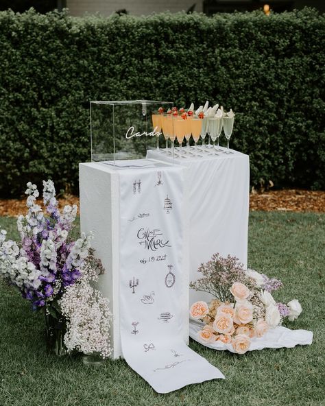 WISTERIA ROMANCE ... under the lush wisteria arch, a new ceremony spot for you to consider. ✨ With this styled shoot we wanted to show you how gorgeous this spot here at @mewburnpark is. We always suggest to use what is already there and enhance the existing natural beauty with additional ceremony flowers. So Lauren from @etc.eventstyling and myself brainstormed with @benita.tscharke.floral and our dreams of a modern romance came to life. ✨ And @lisahaymanphotofilm just captured this so perf... Drink Station Wedding, Wisteria Arch, Limoncello Spritz, Drink Station, Ceremony Flowers, Modern Romance, On The Menu, Wishing Well, Wedding Mood