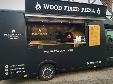 Italian Food Truck Design, Pizza Truck Design, Pizza Truck Ideas, Pizza Food Truck Design, Black Food Truck, Soda Truck, Italian Food Truck, Coffee Trailers, Pizza Cart