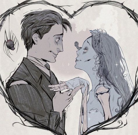 Corpse Bride Art, Tim Burton Art, Tim Burton Films, Tim Burton Movie, Arte Sketchbook, Corpse Bride, Art Block, Tim Burton, Stop Motion