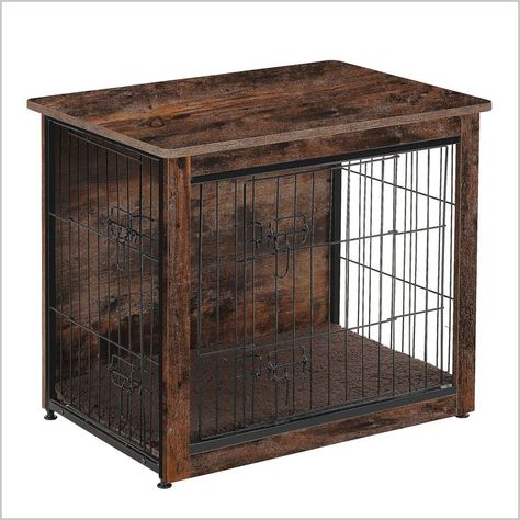 DWANTON Dog Crate Furniture, Wooden Pet Crate End Table, Indoor Dog Kennel for Small/Medium/Large Dog Wooden Crate End Table, Furniture Dog Kennel, Dog Kennel Indoor, Dog Crate Table, Furniture Style Dog Crate, Wood Dog Crate, Indoor Dog Kennel, Crate End Tables, Wooden Dog Kennels