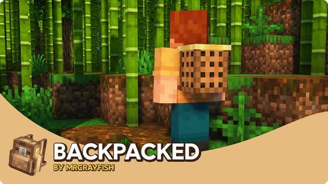 Backpacked - Mods - Minecraft - CurseForge Minecraft Backpack Mod, Minecraft Fabric Mods, Vanilla Style, Minecraft Fabric, Minecraft Backpack, Mc Mods, Backpack Fabric, Kerbal Space Program, Crafting Recipes