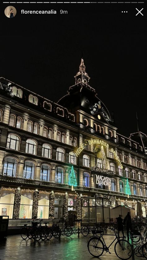 Magasin du Nord Christmas lights in Copenhagen, Denmark Copenhagen Denmark, Ig Stories, Ig Story, Christmas Lights, Copenhagen, Denmark, Lighting, Christmas, Instagram