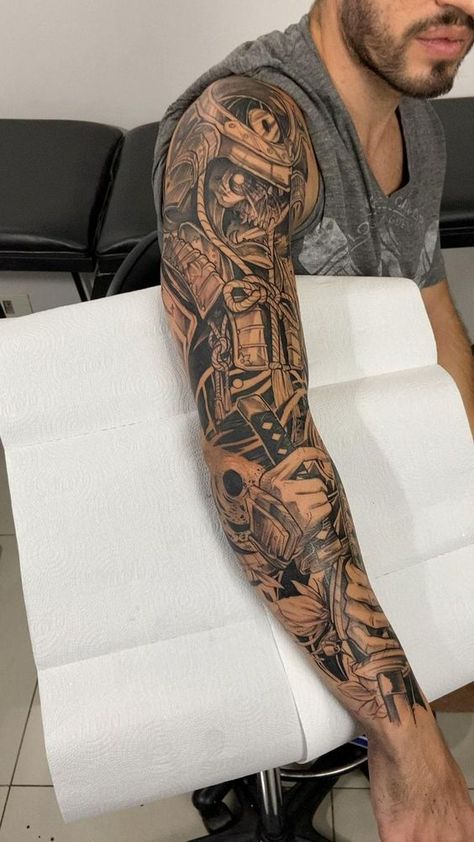 Men’s arm tattoos 15 ideas: Creative designs for your arm Mens Full Arm Sleeve Tattoo, Tattoo Full Sleeve Men Ideas, Japanese Style Forearm Tattoo, Japanese Bicep Tattoo Men, Full Back Tattoo For Men Design, Men Tattoo Ideas Sleeve Unique, Full Arm Tattoos For Guys, Full Hand Tattoo Men, Mens Tattoos Sleeves