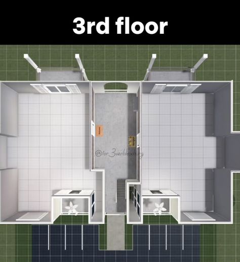 Aesthetic Apartment Complex Exterior, Apartment Complex Layout Bloxburg, Roblox Apartment, Blocksburg Layout, Apartment Bloxburg Layout, Apartment Layout Bloxburg, Bloxburg Park, Bloxburg Apartment Building, Bloxburg Hotel Layout