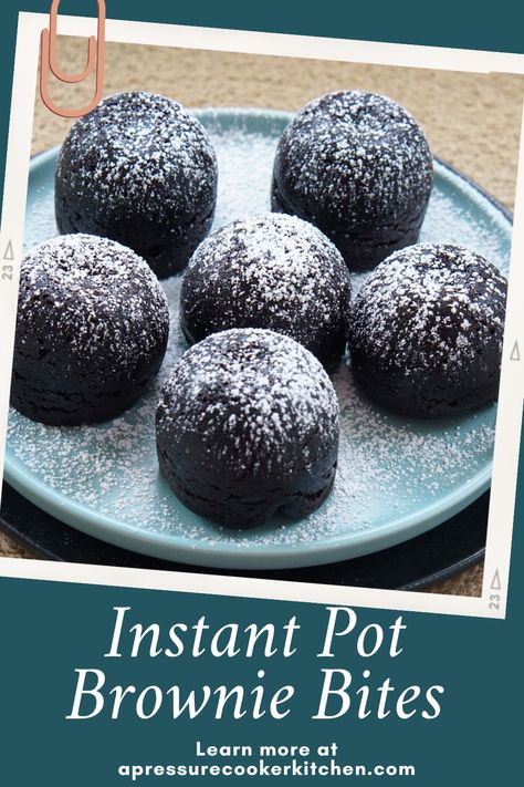 Delicious Instant Pot Brownie Bites Pot Brownie, Desserts Table, Mini Brownies, Best Instant Pot Recipe, Healthy Instant Pot Recipes, Healthy Slow Cooker, Instant Pot Recipes Chicken, Slow Cooker Recipes Healthy, Brownie Bites