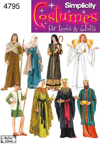 Simplicity Sewing Pattern 4795 A Misses Men and Teen Cost... https://www.amazon.co.uk/dp/B000MU0MQ0/ref=cm_sw_r_pi_dp_U_x_P.muCb92YTMS1 Decor Photobooth, Biblical Costumes, Nativity Costumes, Pageant Costumes, Christmas Pageant, Costume Sewing Patterns, Costumes For Teens, Angel Costume, Christmas Play