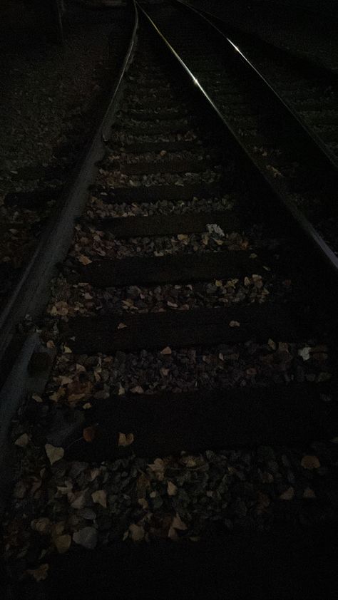 Train Tracks At Night, Vent Pics Background, Fake Night Snap, Night Train Aesthetic, Blood On The Tracks, Instagram Dp, Beautiful Wallpaper For Phone, Dark Nature Aesthetic, Night Scenery