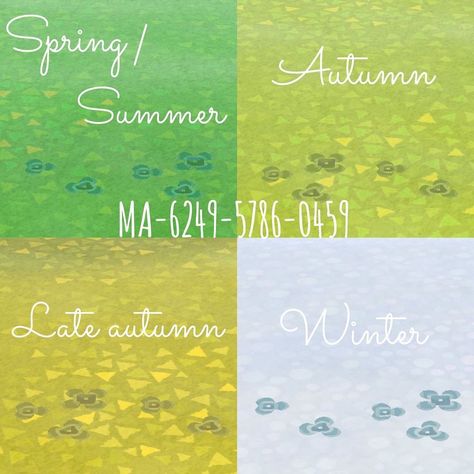 acnh pattern on Instagram: “Clover design for all seasons ❄️🌿 ✨Tags✨ #animalcrossingnewhorizons #acnh #animalcrossing #acnhisland #acnhdesigns #acnhpatterns…” Animal Crossing Summer, Acnh Autumn, Acnh Pattern, Acnh Winter, Acnh Codes, Clover Design, Path Design, Late Autumn, Chat With Friends