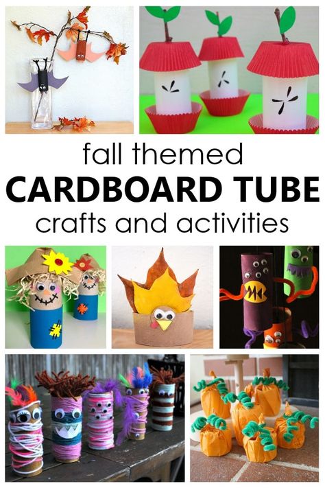 Choose from 25 creative cardboard tube crafts ideas perfect for fall, Halloween, and Thanksgiving crafting with kids. Tube Crafts For Kids, Crafts For Fall, Cardboard Tube Crafts, Tube Crafts, Preschool Theme Activities, Fall Classroom Ideas, Harvest Crafts, Theme Activity, Fall Crafts For Kids