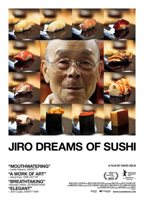 Fashion, food, comedy, ballet... our favorite documentary features have it ALL! Well, everything except sports... #sorrynotsorry Sukiyabashi Jiro, Jiro Dreams Of Sushi, Sushi Master, Food Film, Tokyo Restaurant, Sushi Chef, Sushi Roll, Best Documentaries, Karen Gillan